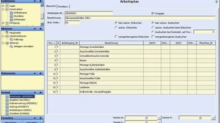 Beim Anlegen der Arbeitspläne in der ERP-Software AFPS werden automatisch die Fertigungs- und Materialkosten berechnet. (Archiv: Vogel Business Media)
