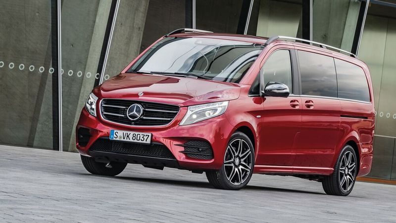 Platz eins bei den Großraum-Vans im Februar 2025: Mercedes V-Klasse, 1.434 Neuzulassungen. (Bild: Daimler)