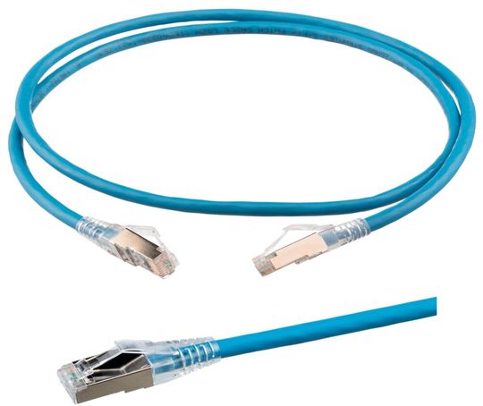 The new shielded Keystone LSZH network cables (Low Smoke Zero Halogen) with 24 AWG from Panduit, specifically for applications in Germany, Austria, and Switzerland.(Image: Panduit)