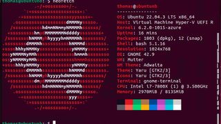 NeoFetch und andere Tools zeigen Informationen zur Hardware in Linux an. (Bild: Thomas Joos)
