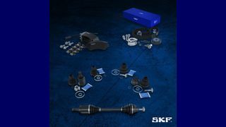 SKF ist mit seinen neuen Produkten und Aktionen in der Halle 4.0, Stand D71 vertreten.   (Bild: SKF)
