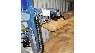 Automatische Systeme zum Entladen und Palettieren von Jutesäcken und Kartons aus Seecontainern  (Bild: Copal)