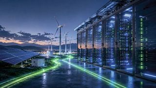 The increasing use of AI applications is increasing the energy requirements of modern data centers and posing new challenges for power grids and energy infrastructures. (Image:Dall-E / AI-generated)