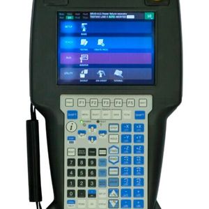 Fanuc iPendant highlighting the raised physical keys and triggers(Source:  Ency)