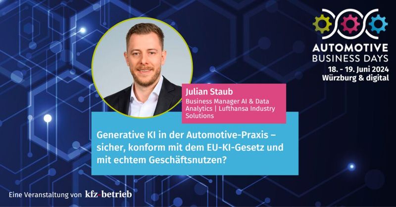 Mehr zu den einzelnen Vorträgen erfahren Sie unter www.automotive-business-days.de/programm. (Bild: VCG/Referenten)