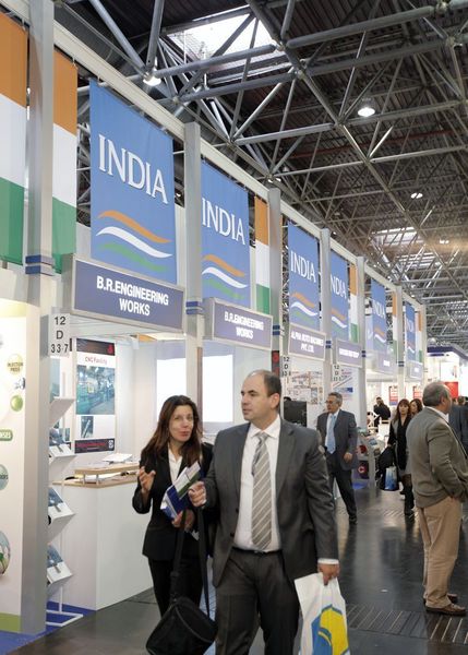Aus Indien kamen nicht nur viele Besucher, das Land zeigte auch mit einem Gemeinschaftsstand Flagge. (Archiv: Vogel Business Media)
