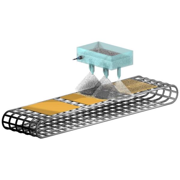 Abb.6: Der kapazitive Sensor erkennt den Füllstand eines Öl-Grafit-Gemisches durch die 5 mm starke Wand des Kunststoffbehälters. Die leitfähigen Anhaftungen an der Behälterwand beeinträchtigen die Messung nicht. (Archiv: Vogel Business Media)