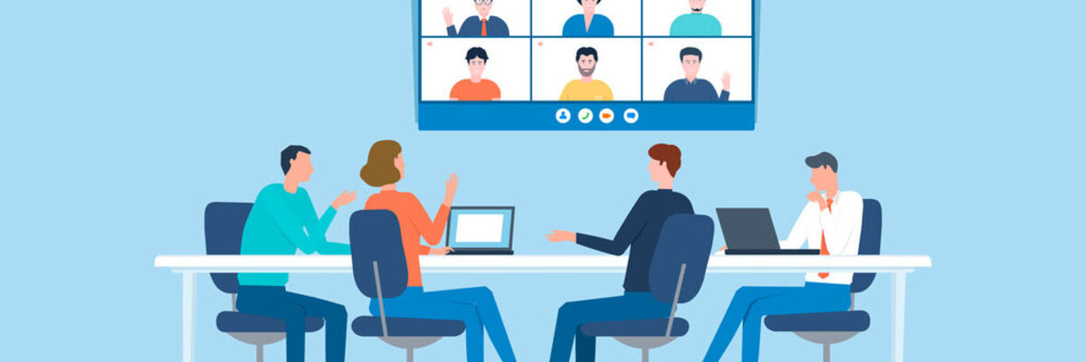 Videokonferenzen gehören zum daily business.