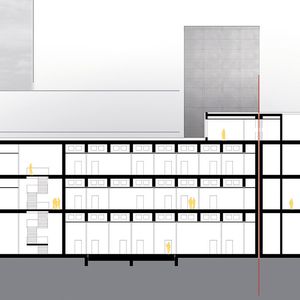 Abb. 2: Am HI-Tech in Hannover sorgt eine Trennfuge für eine komplette Entkopplung des Gebäudeteils, um störende Schwingungen zu vermeiden.