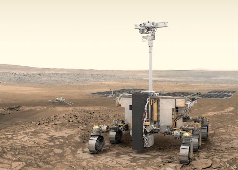 Kleiner Laser auf großer Reise – der vom LZH entwickelte Laser wird im Rover der Exo Mars 2020 Mission bei der Suche nach Leben auf dem Mars eingesetzt. (ESA)