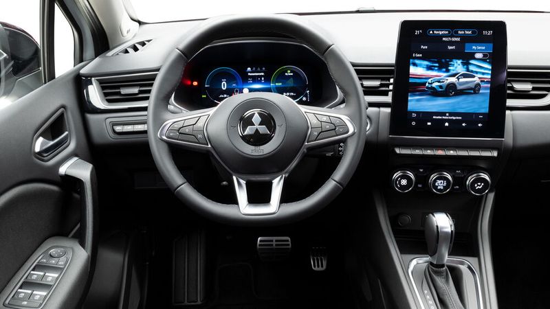 Auch im Innenraum des ASX findet sich die bereits aus dem Captur bekannte Cockpitaufteilung wieder. (Bild: Autoren-Union Mobilität / Mitsubishi)