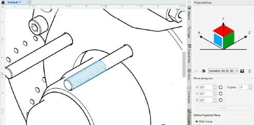 (Mit der CorelDRAW Technical Suite 2021 erzeugen Sie beliebige Gewinde per Mausklick. Bild: Corel)