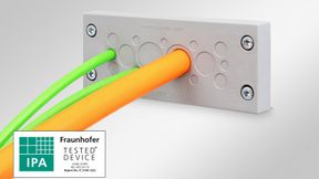 Die durch das Fraunhofer IPA geprüften und zertifizierten Icotek Kabeleinführungssysteme sind für den Einsatz in Reinraumklasse ISO 1 geeignet. (Bild: Icotek GmbH & Co. KG)