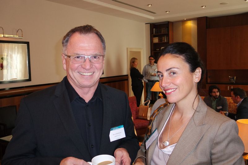 Münchner unter sich: Bernd Breinbauer (Seagate) und Sumru Gerken (Ingram Micro) (Bild: IT-BUSINESS)