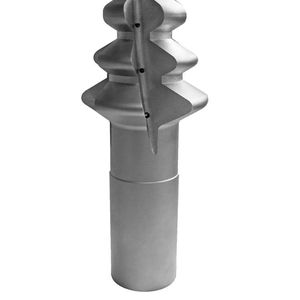 Ein Tannenbaumfräser-Rohling mit Innenkühlung von Extramet.