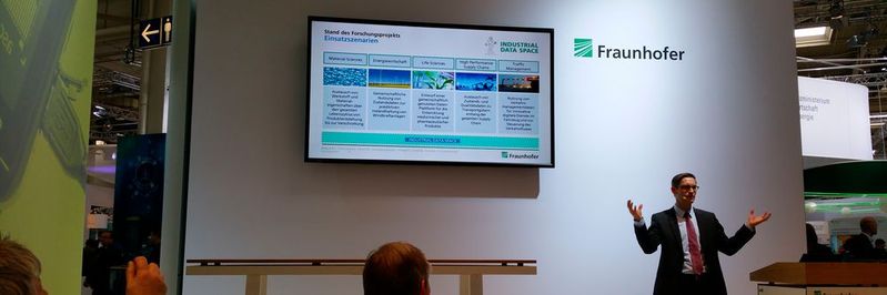 Prof. Dr. Boris Otto, Leiter des Forschungsprojektes "Industrial Data Space" auf der Cebit 2016 (Archiv)