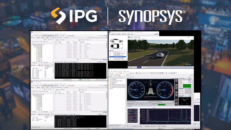 Extended multi-ECU prototype with multi-fidelity and multi-ECU electronic simulation, integrating CarMaker from IPG Automotive and virtualization solutions from Synopsys via the SIL Kit.(Image: IPG Automotive)