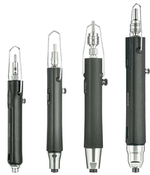 Vier Handschrauber aus dem pneumatisch funktionierenden Deprag-Portfolio. (Deprag)