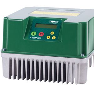 Der Frequenzumrichter Capdrive passt die Pumpenleistung stufenlos den Erfordernissen an und verhindert Laststöße.