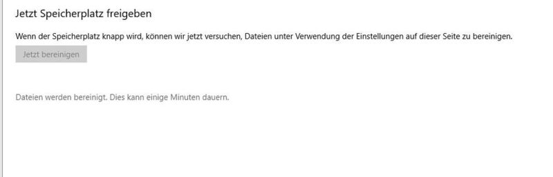 Durchführen der Speicheroptimierung in Windows 10. (Joos/Microsoft (Screenshot))