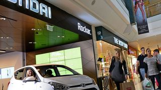 Rockar verkauft in Londoner Shopping-Malls Autos von Hyundai. Eine Alternative auch für Deutschland? (Hyundai)