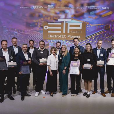 Die Finalisten und Gewinner des ElectroTEC Pioneer Awards im Jahr 2026 - herzlichen Glückwunsch! (Bild: Stefan Bausewein)