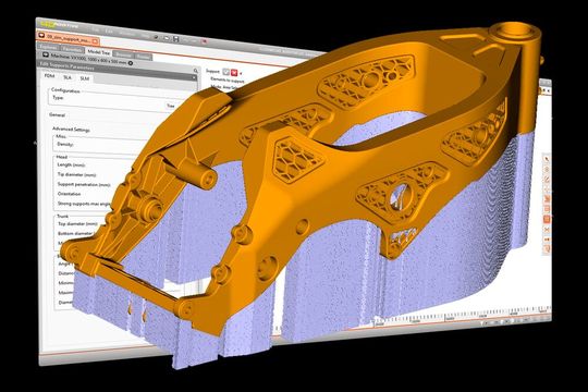 Coretechnologie (CT) weist darauf hin, dass man die 3D-Druck-Software 4D_Additive mit weiteren Anwendungsmöglichkeiten ausgestattet hat. Hier erfahren Sie genauer, was die neue Version 1.8 kann – etwa komplexe Gitterstrukturen erzeugen oder fehlerhafte Daten optimieren ...(Bild:  CT)