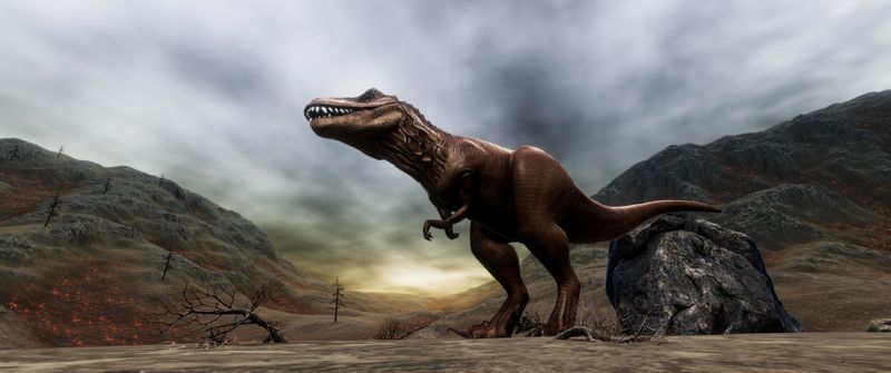 Il y a environ 66 millions d'années, l'impact d'un énorme astéroïde sur la péninsule du Yucatán a provoqué une catastrophe mondiale qui a entraîné l'extinction des dinosaures et de nombreuses autres espèces. (Image illustrative)(Bild:  © Sasa Kadrijevic – stock.adobe.com)