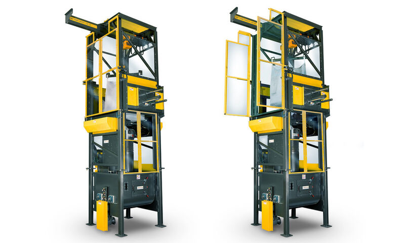 Polycarbonate-Encased Bulk Bag Unloader with Explosion Protection Design Reduces Process Area Contamination; Controls Combustible Dusts (Picture: FGI)