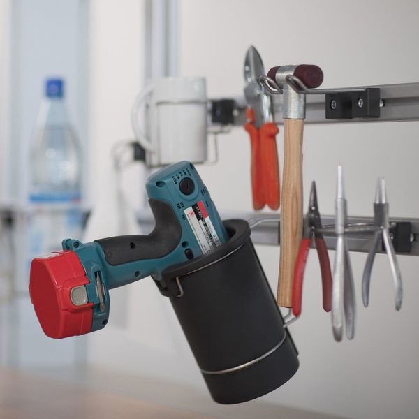 Das Halter-Programm für Werkzeuge aller Art ist modular aufgebaut und zeichnet sich durch ein klares Design aus.  (Bild: Item)