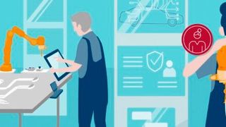 Die Welt der Fabriken ändert sich. Roboter und Künstliche Intelligenz übernehmen viele Aufgaben. Was heißt das für den Menschen? Lernende Systeme – Die Plattform für Künstliche Intelligenz, hat Antworten. (Bild: Lernende Systeme)