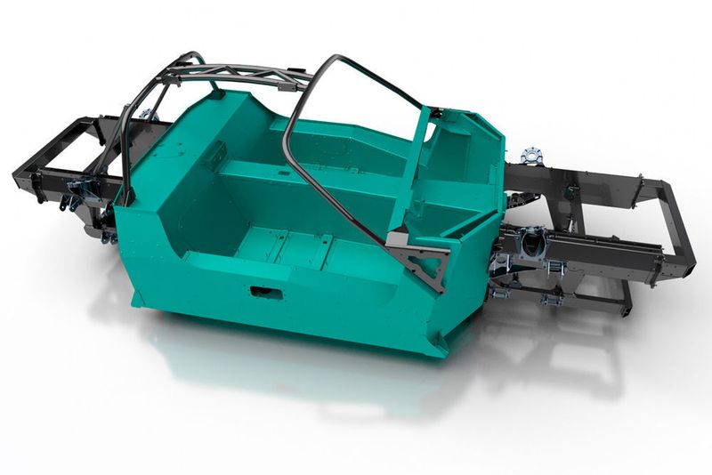 Es wird aus zusammengeklebten Aluminium-Elementen gebaut. (Ariel Motor)