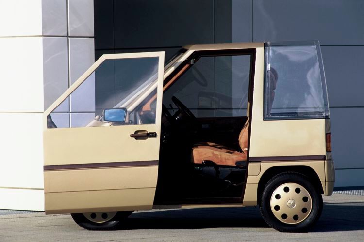 Die Studie NAFA (Nahverkehrsfahrzeug) wurde nie Realität, doch bildete sie den Grundstein für Daimlers Kleinwagen-Engagement. (Bild: Daimler)