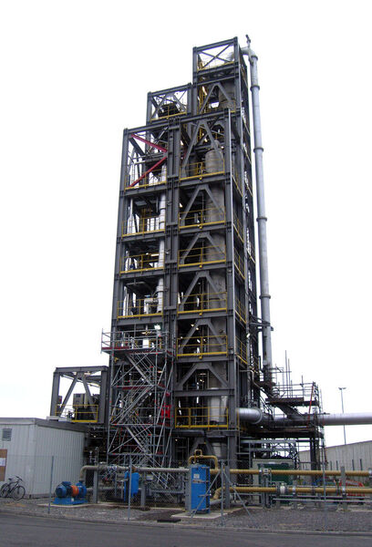 RWE separiert die erste Tonne CO2 aus Rauchgasen des Kraftwerks Aberthaw. (Bild: RWE)