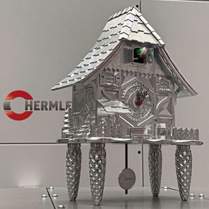 Bearbeitungshighlight auf der diesjährigen Hermle Haussausstelllung: eine Kuckucksuhr. Die Bearbeitungszeit beträgt inklusive Kuckucksmontage ca. 40 Stunden. (Bild: VCG/Sonnenberg)