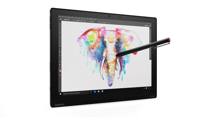 Das 12-Zoll-IPS-Panel des Thinkpad X1 Tablet liefert eine Auflösung von 2.160 x 1.440 Pixel. Es ist mit Touch- und Stifterkennung ausgestattet. (Bild: Lenovo)