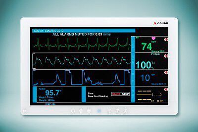 Der Medical Panel-PC verfügt über eine patentierte Gehäusehygiene. (Adlink)