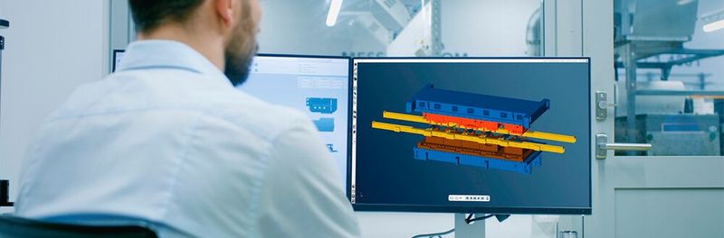 Schuler Group - Mit der Software “DigiSim Unlmtd” lassen sich Teildurchläufe für Transferpressen simulieren. Dabei fließen alle für die Freigängigkeit relevanten Bewebungen ein, wie etwa von Stößel und Transfer. Kollisionen sind schon vorab erkennbar, das Ausfallrisiko reduziert sich und die Ausbringung erhöht sich um durchschnittlich 40 Prozent. Auch die Konstruktion der Werkzeuge lässt sich so optimieren. Die jüngste Version eignet sich zudem für Anlagen anderer Hersteller und bietet nun u.a. die automatische Ermittlung des Sicherheitsabstands sowie die “ViewOnly”-Funktion zur vereinfachten Kommunikation. (Bild: Schuler Group GmbH)