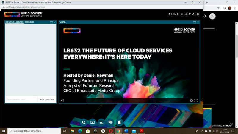 Newman und White verabschiedeten die Besucher des virtuellen Events  (Bild: Dietmar Müller)