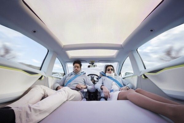 Mit dem vollelektrisch angetriebenen Konzeptfahrzeug „XchangE“ zeigt die Schweizer Ideenschmiede Rinspeed auf dem Genfer Auto-Salon die Zukunft des autonomen Fahrens.  (Rinspeed)