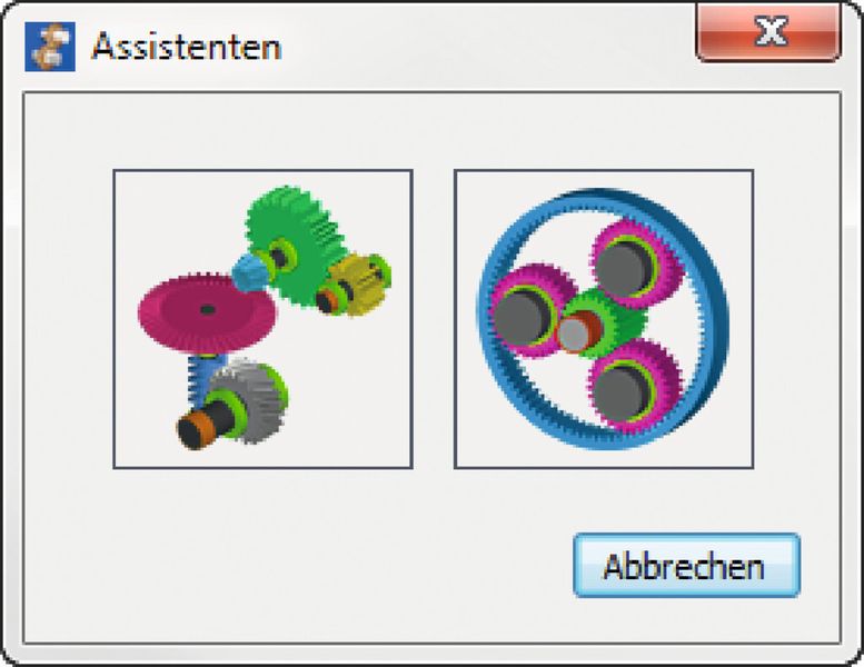 Neu ist der „Planetenstufe-Assistent“: Von der Sonne bis zum Planetenträger - kein Element wird ausgelassen, wobei das Modell direkt mit koaxialen Wellen erstellt wird. (Bild: Kisssoft)