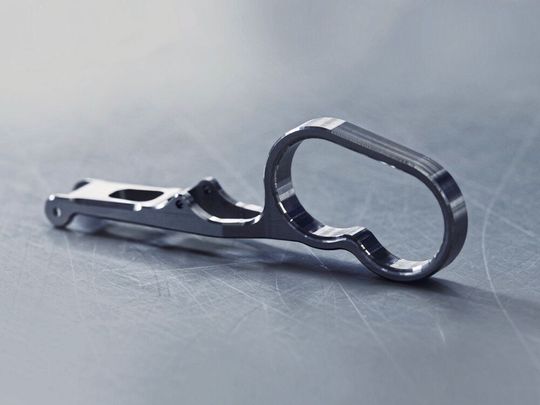 Der Griff der OP-Zange wurde mit Gühring-Werkzeugen hergestellt. Der Griff der OP-Zange wurde mit Gühring-Werkzeugen hergestellt.