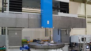 Die Karusselldrehmaschine VTC 50/60E wird 2010 die größte Maschine sein, die je auf der Metav zu sehen war. Bild: Hankook (Archiv: Vogel Business Media)