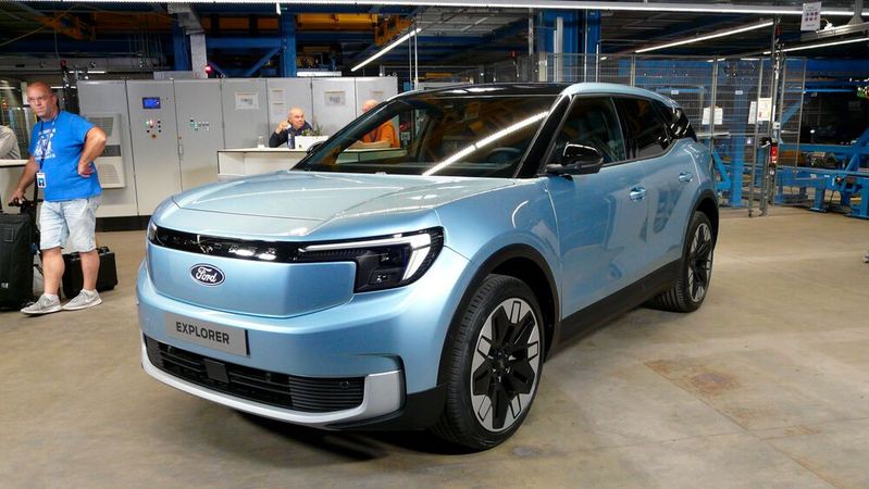 Ab September 2023 rollt in Köln der Ford Explorer in Serie vom Band.(Bild:  Gerald Scheffels/Automobil Industrie)