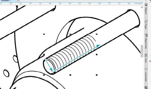 (Gewinde präzise und exakt nach Vorgabe – Justierungen sind jederzeit möglich, wie auch die Entfernung der Ränder. Bild: Corel)