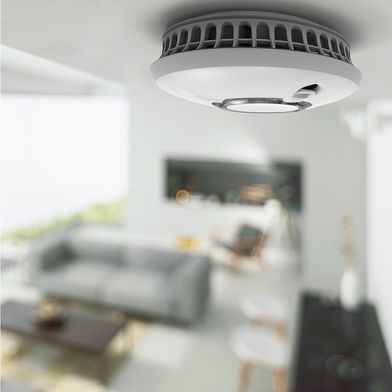Der Multi-Sensor-Rauchwarnmelder von FireAngel verfügt über patentierte Thermoptek-Technologie und Q-Label.  (Bild: FireAngel)