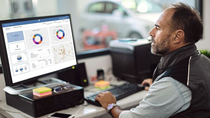 Mit dem Servicemonitor haben Kfz-Unternehmer im Blick, wie gut sie ihr lokales Umsatzpotenzial ausschöpfen.(Bild:  ©Drazen - stock.adobe.com; DAT)
