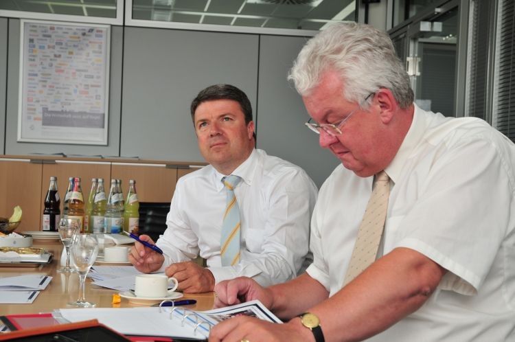 Achim Kreyenpoth und Joachim von Maltzan zählten ebenfalls zu den Entscheidern der Auswahl-Betriebe. (Foto: Richter)