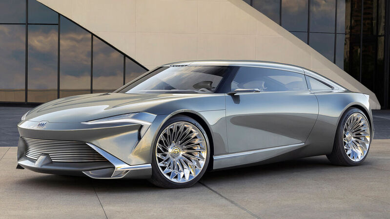 Auch Buick wird elektrisch. Das Wildcat EV Konzept gibt Ausblick auf die Designsprache der künftigen Stromer.(Bild:  Buick)