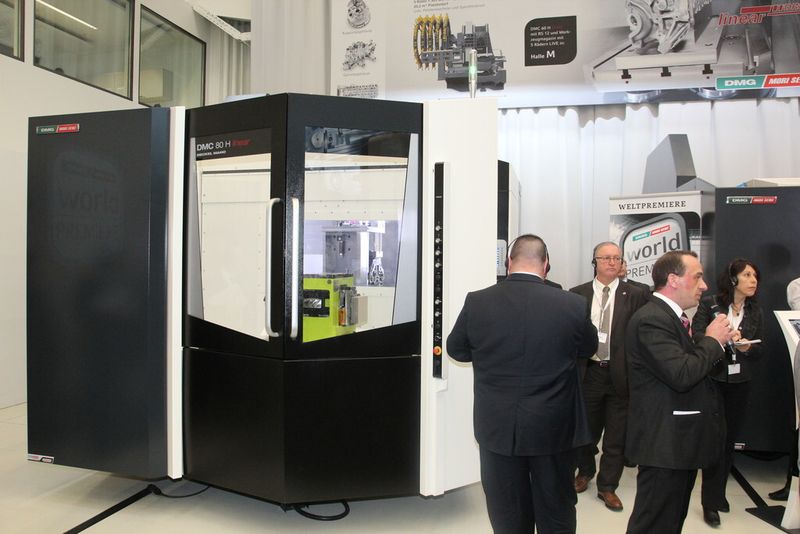 Linearmotoren in allen Achsen sollen bei der DMC 80 H linear für 25 % mehr Produktivität und Genauigkeit sorgen. (Bild: Kroh)